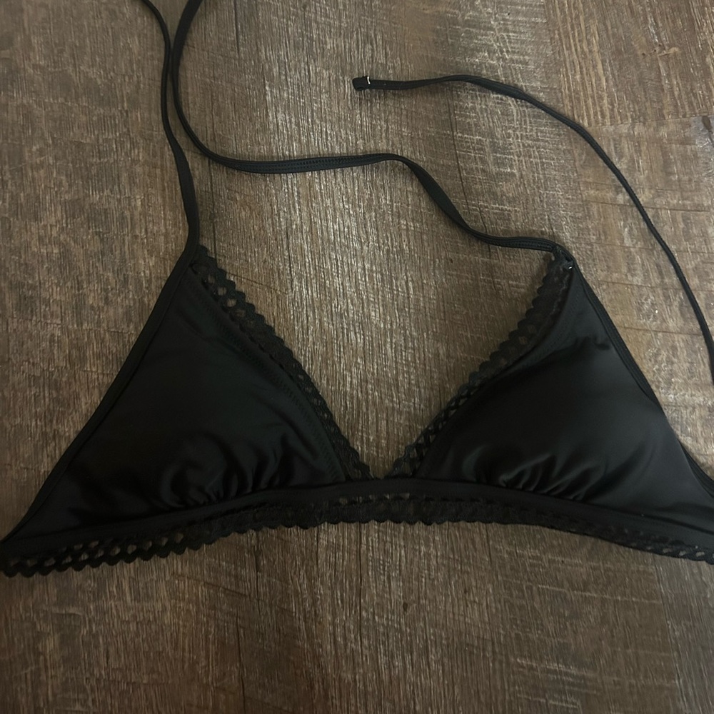 Aerie black bikini top